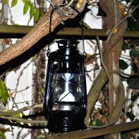 Campinglampe Laterne, schwarz