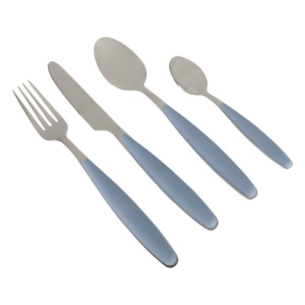 Besteckset Grey Line, 16-teilig, blau