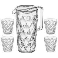 Karaffe Crystal mit 4 Bechern