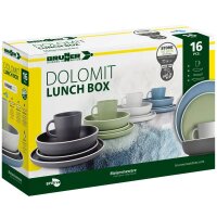 Geschirrset Lunch Box Dolomit, 16-teilig