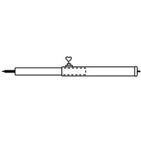 Aufstellstange, 22 mm Stahl, 125 - 200 cm