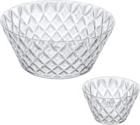 koziol Salatschale CRYSTAL mit 4 Portionsschalen