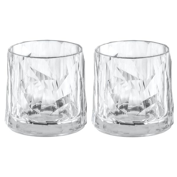 koziol Trinkglas Whisky, 2er Set, CLUB No. 2