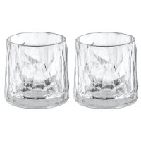 koziol Trinkglas Whisky, 2er Set, CLUB No. 2