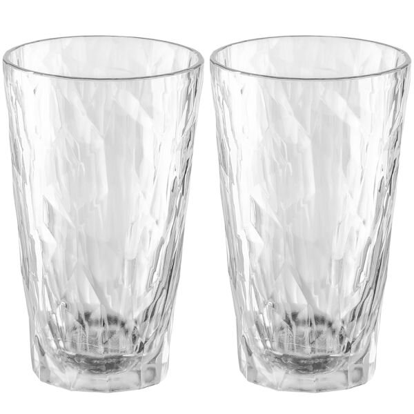 koziol Trinkglas 300ml, 2er Set, CLUB No. 6