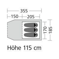 Tunnelzelt Active Cortes 3